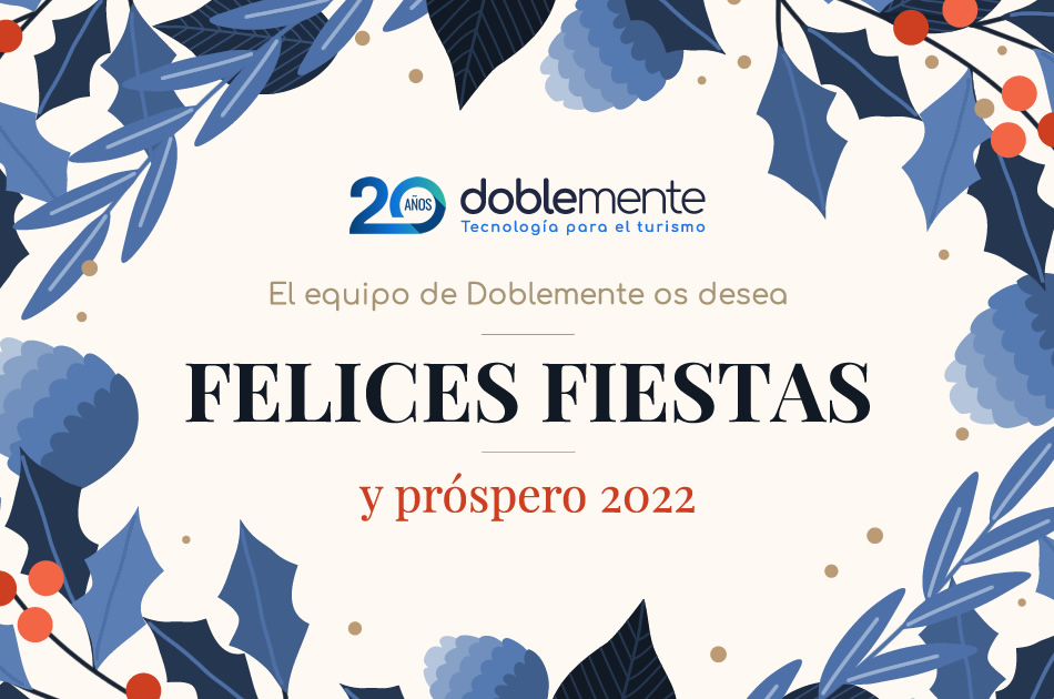 Doblemente os desea Felices Fiestas